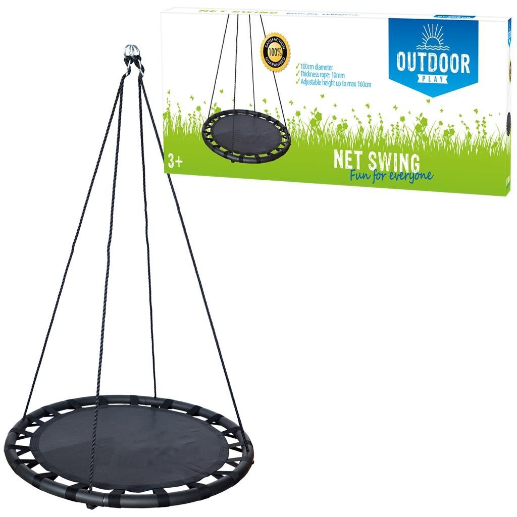 Outdoor Play Outdoor Swing Mat 100 cm schwaarz