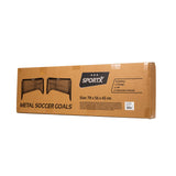 SportX metal football goals 78x56x45 cm 2 pieces black