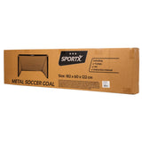 Sportx Metall-Fußballtor 182x60x122 cm schwarz