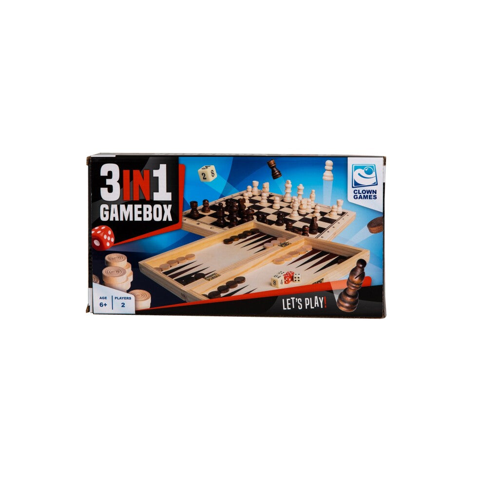 Klovnske igre 3in1 Game Box Wood