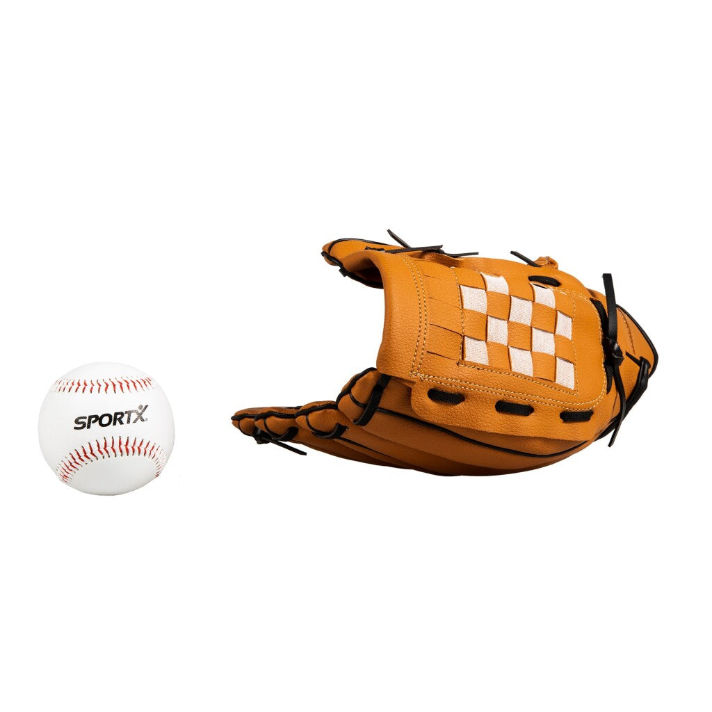 Sportx baseballhanske med ball