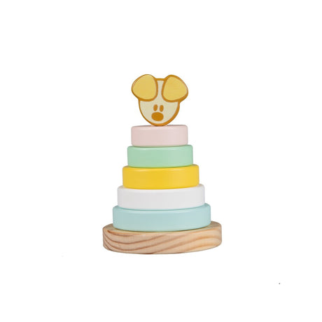 Rubo Toys Woezel und Pip Pip Baby-Stapelturm, 7-teilig.