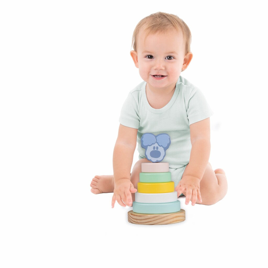 Rubo Toys Woezel et Pip Woezel Baby Stack Tower, 7dlg.