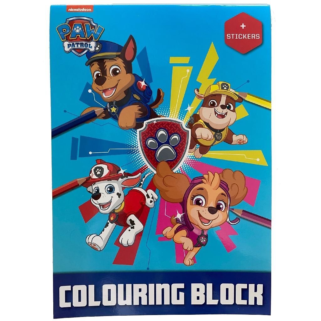 Paw Patrol A4 Malbuch + Aufkleber