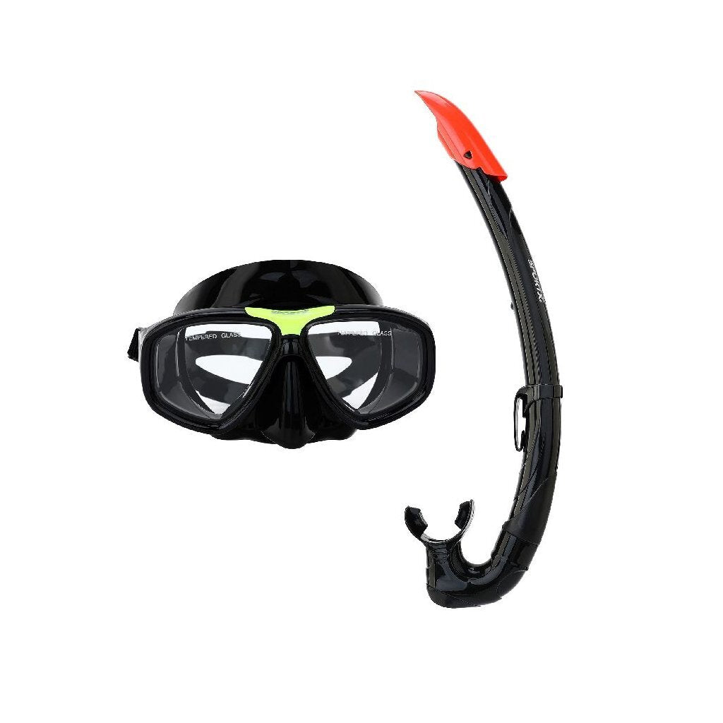 Sportx Erwuessener Snorkel Set 5 Star schwaarz