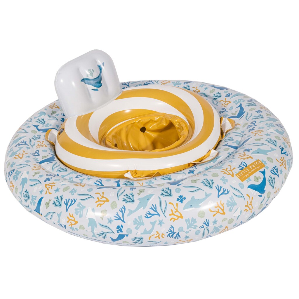 Little Dutch Ocean Dreams Baby-Schwimmring blau, 67 cm