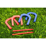 Outdoor -Spiel aus Holz Hufeisenwurf
