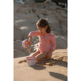 Little Dutch Strandset mit rosa Blumen, 5-teilig.