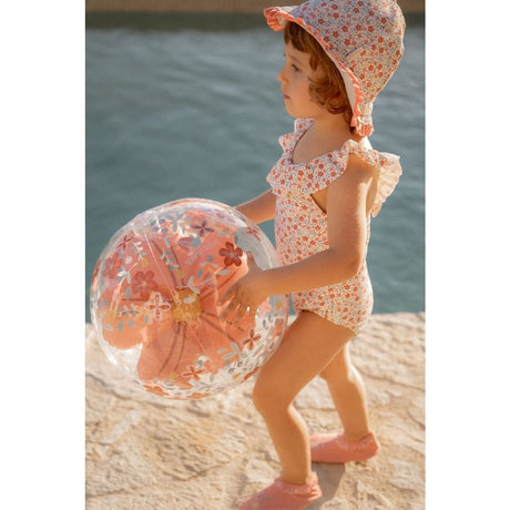 Little Dutch Pink Flowers Strandball 3D-Figur, 35 cm