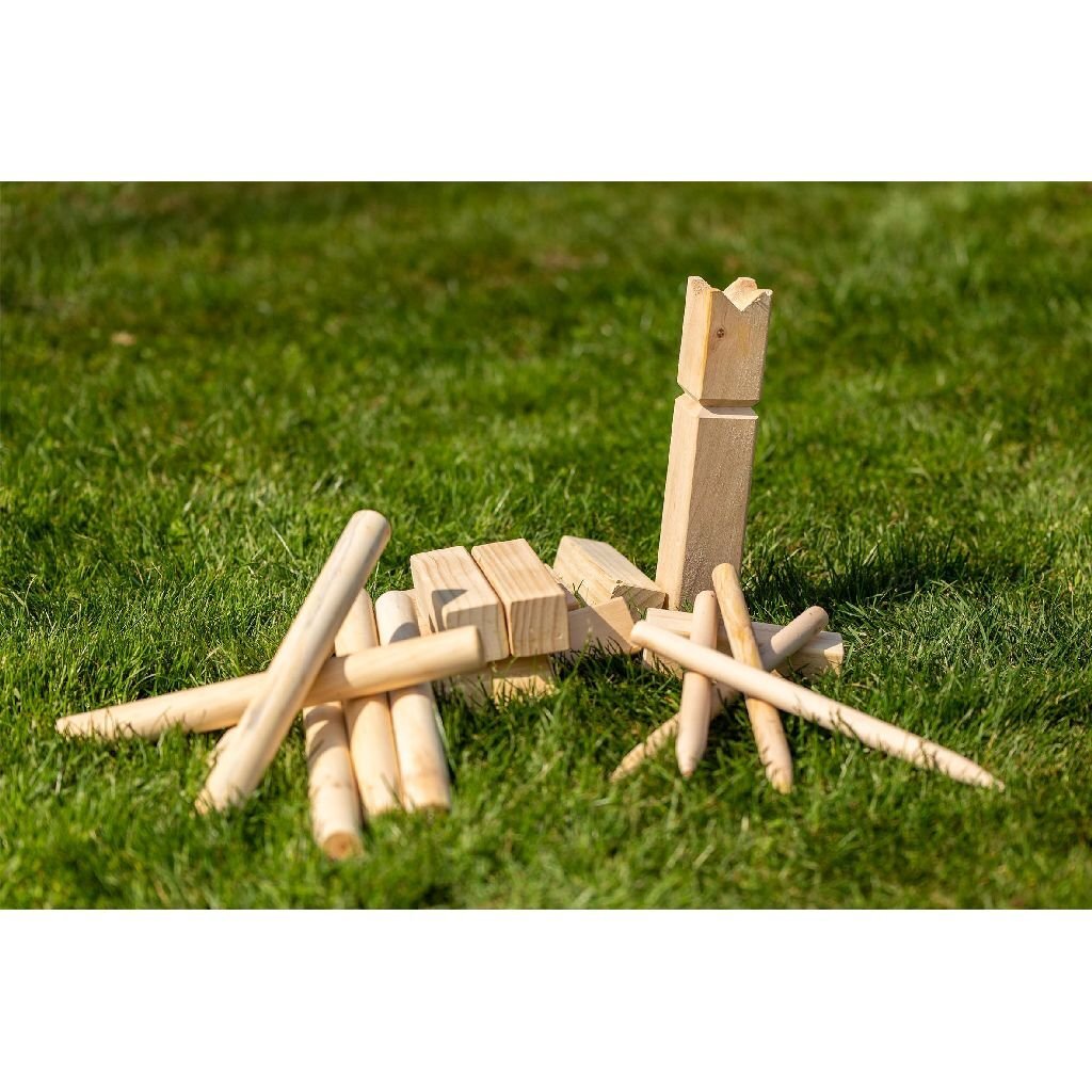 Outdoor-Spiel Kubb Holzwurfspiel FSC mit Tragetasche