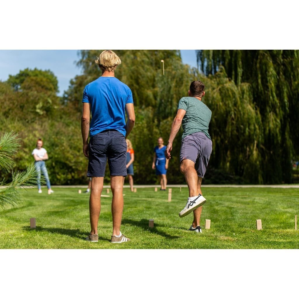 Outdoor-Spiel Kubb Holzwurfspiel FSC mit Tragetasche