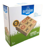 Tic-Tac-Toe-Eier aus Holz zum Spielen im Freien