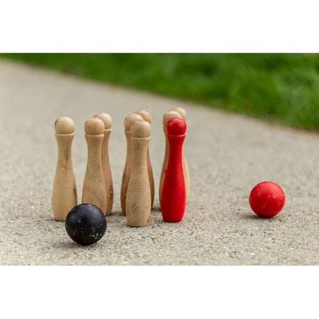 Outdoor-Spielgarten-Bowling-Holz