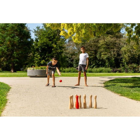 Outdoor-Spielgarten-Bowling-Holz