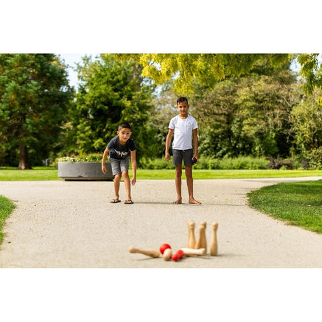 Outdoor-Spielgarten-Bowling-Holz