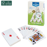 Spielen Sie im Freien ein großes Kartenspiel
