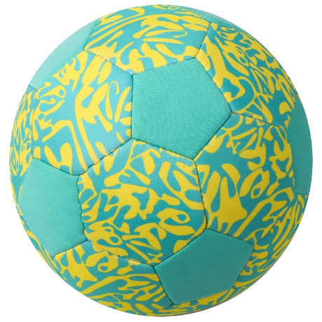 Overige merken voetbal neopreen 21 cm mint geel