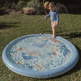 Little dutch ocean world sprinklermat 150 cm blauw