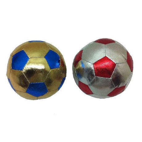 Sommerliche Stoffkugel silber oder gold 10cm