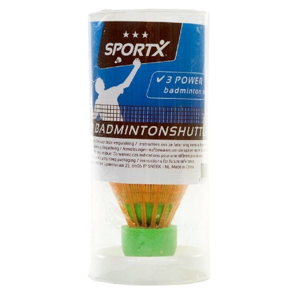 Sportx sportx badmintonshuttles 3stuks