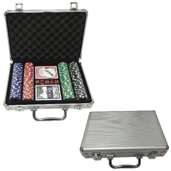 Clown Games Poker Set en la maleta de aluminio, 202dlg.