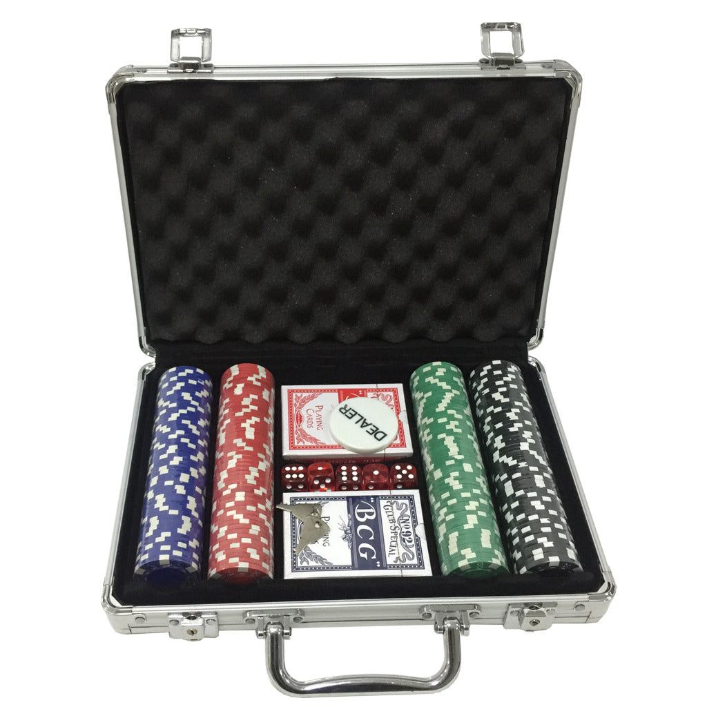 Clown Games Poker Set im Aluminium -Koffer, 202DLG.