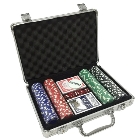 Clownspiele-Pokerset im Aluminiumkoffer