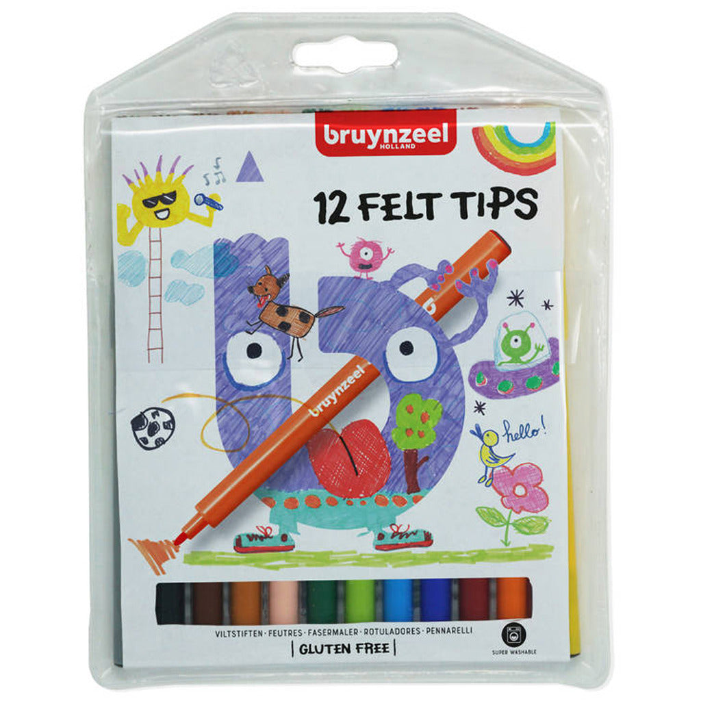 Bruynzeel Kids Feelerstifts, 12 ..