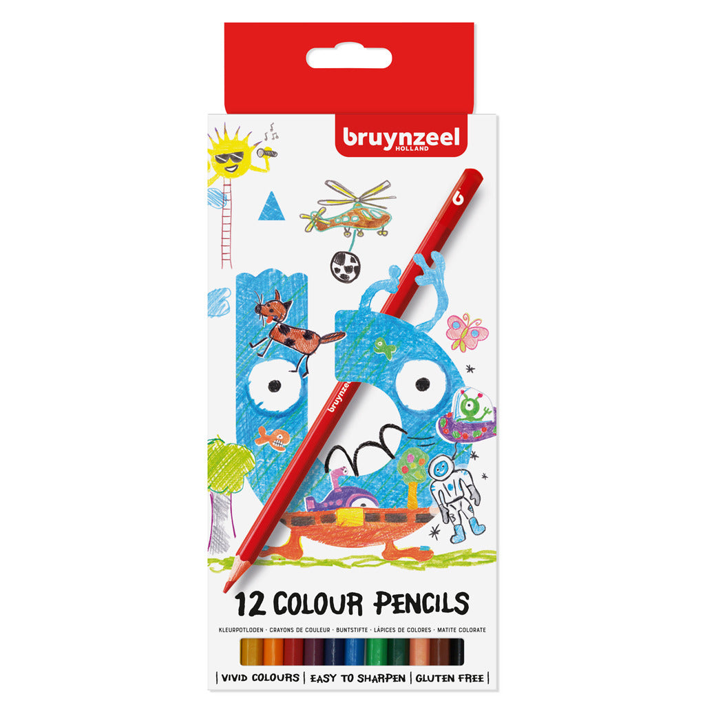 Bruynzeel Kids Barered Pencils, 12st.