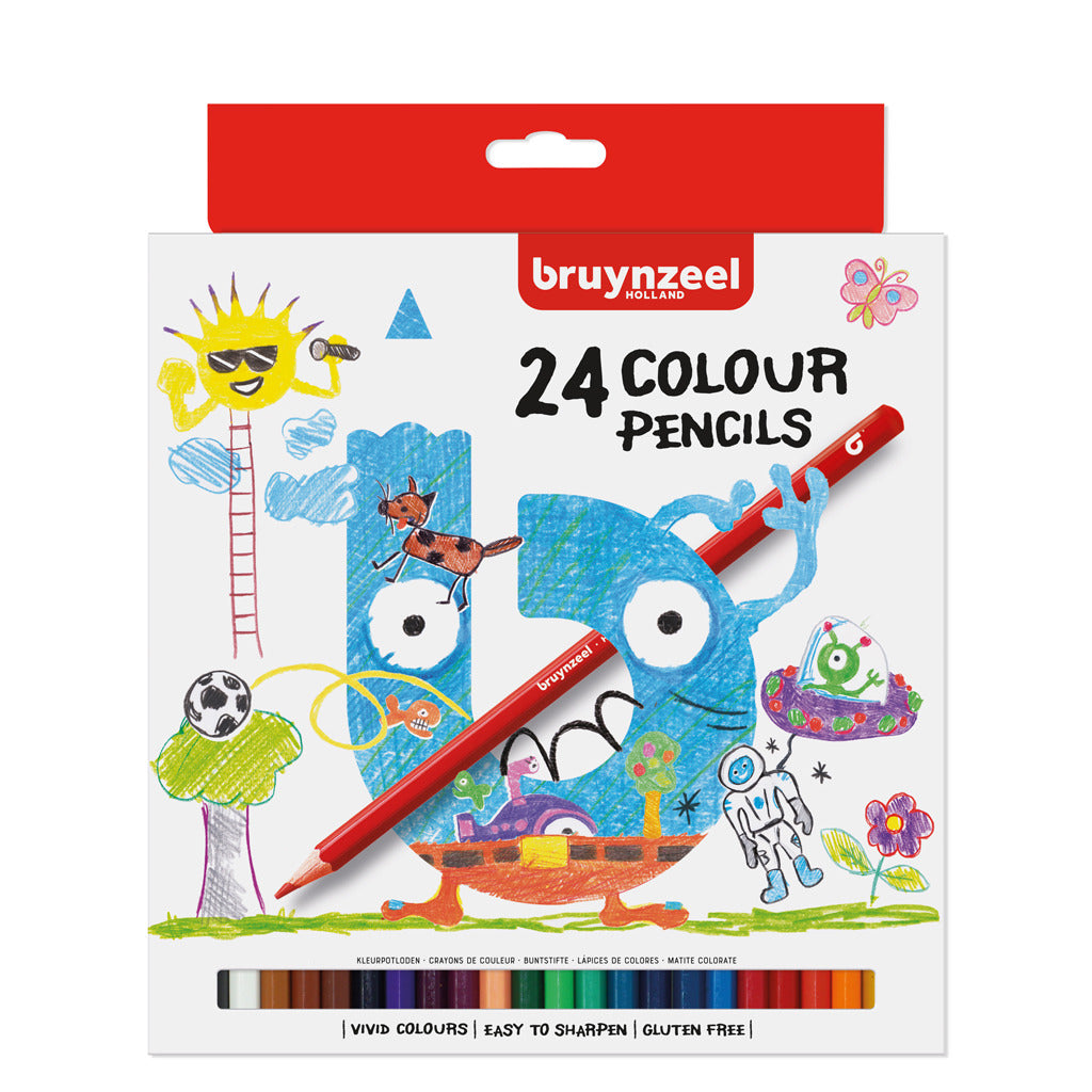 Bruynzeel Kids Barered Pencils, 24st.