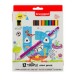 Bruynzeel Dreifach-Buntstifte für Kinder, Set 12