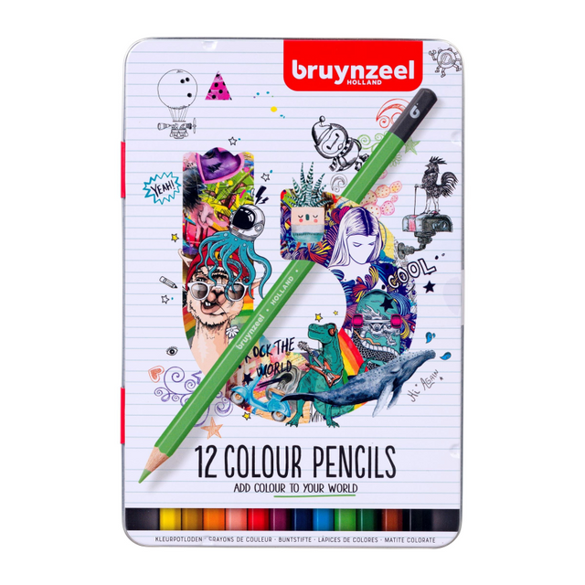 Bruynzeel Buntstifte Dose | 12 Farben