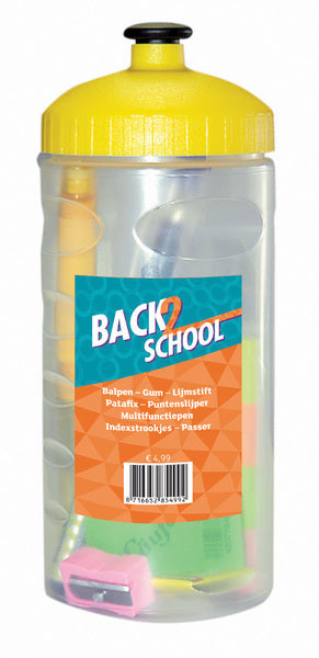 Kangaro K-7402 Becher mit Stift, Radiergummi, Kleber, Kompass usw.