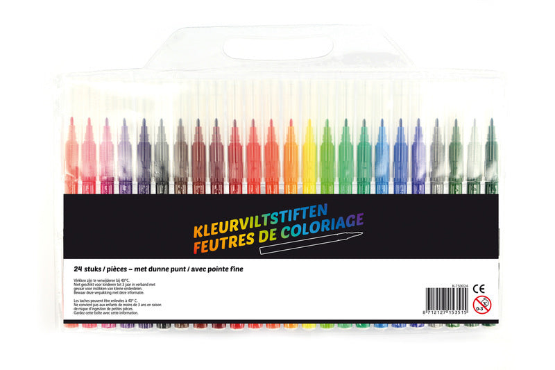 Kangaro K-750024 Felt-tip pens thin point penny with 24 colors