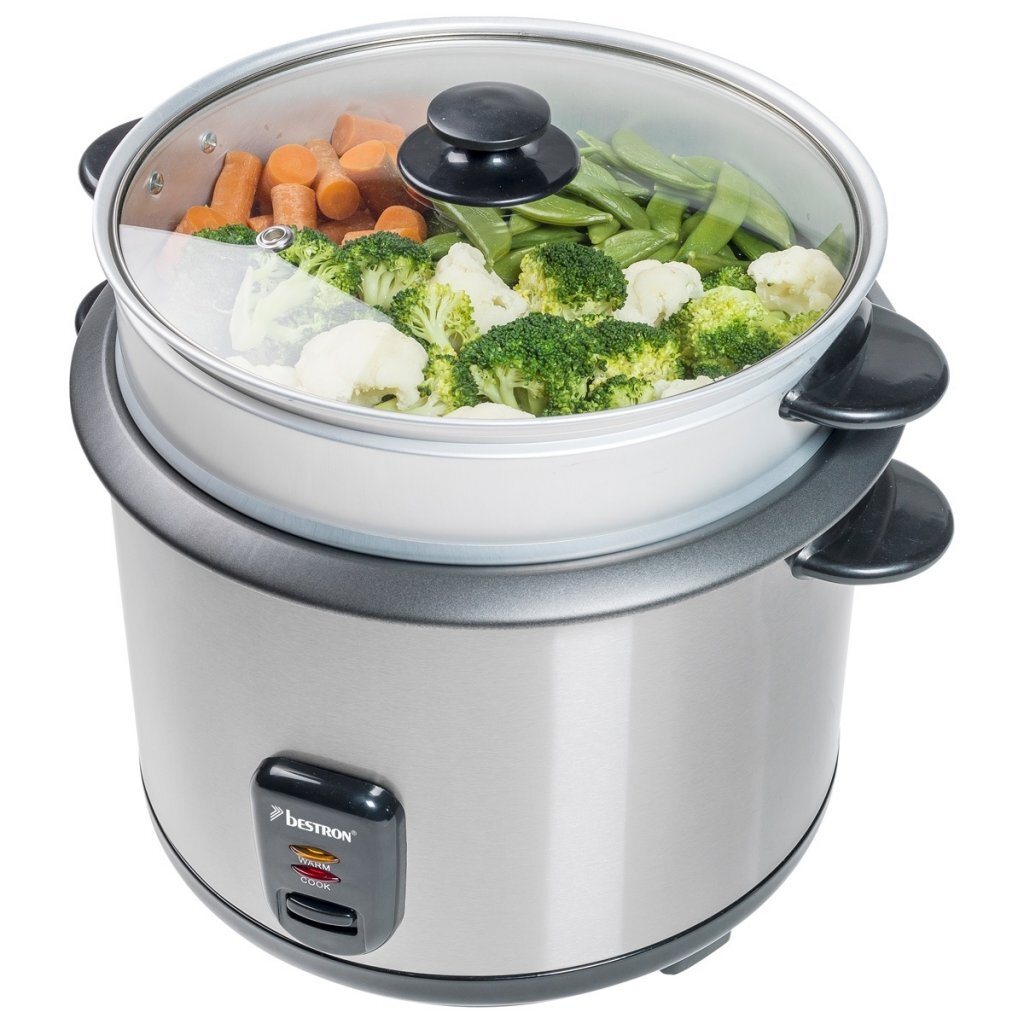 Bestron Arc280 Rice Cuisineur en acier inoxydable