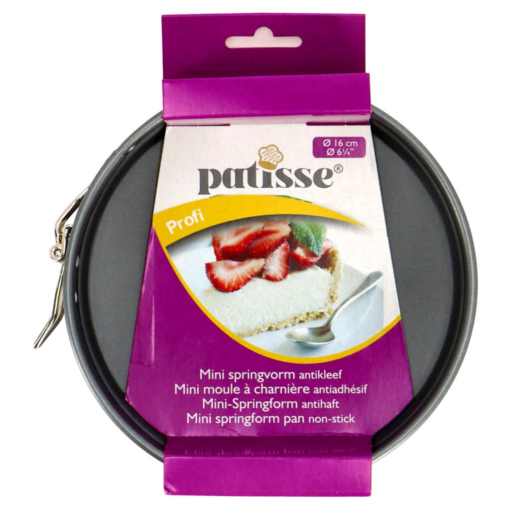 Patisse Profi Mini-Springform 16 cm | 4 Stück