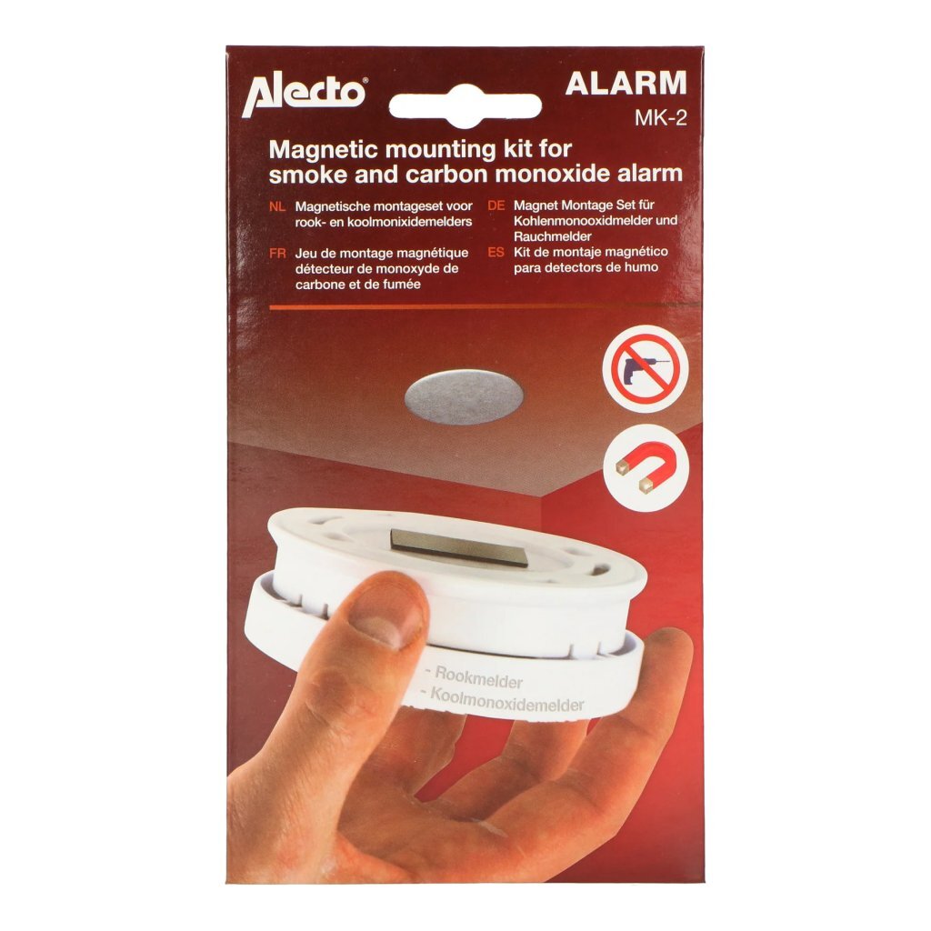 Alecto alecto mk-2 magnetische montageset voor rooken koolmonixidemelders