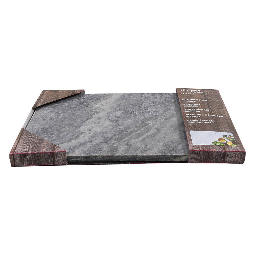 Basic marble cutting board 21x29x1 cm gray