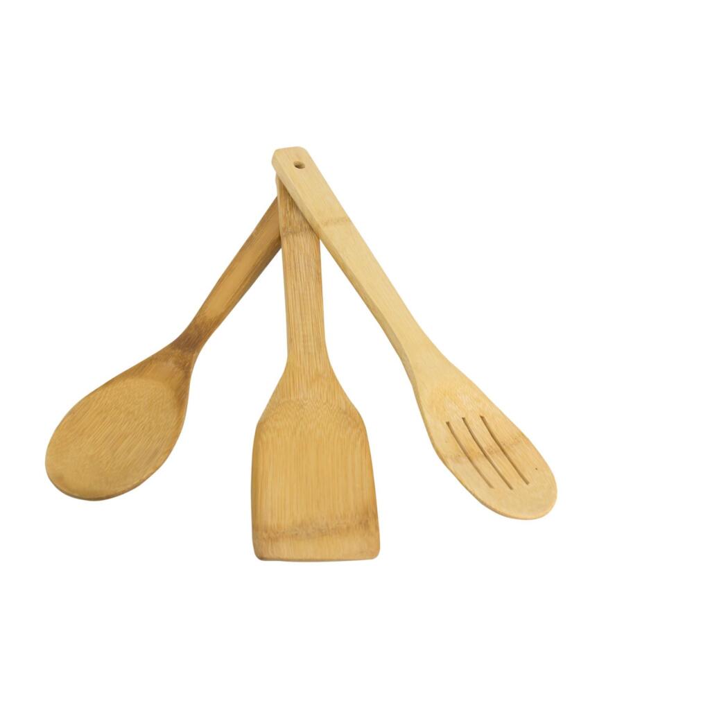 No brand Bambusspatel-Set 3 FSC 100 % | 6 Stück