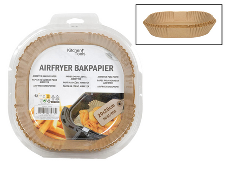 Küchengeräte Heißluftfritteuse Backpapier 20cm 50 Stk