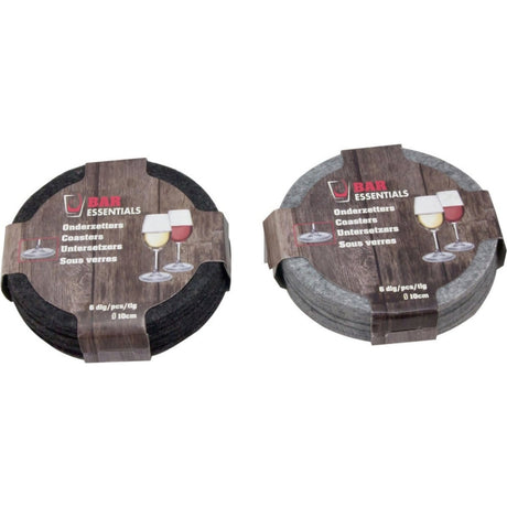 Bar Essentials Filzuntersetzer 10 cm 6 Stück