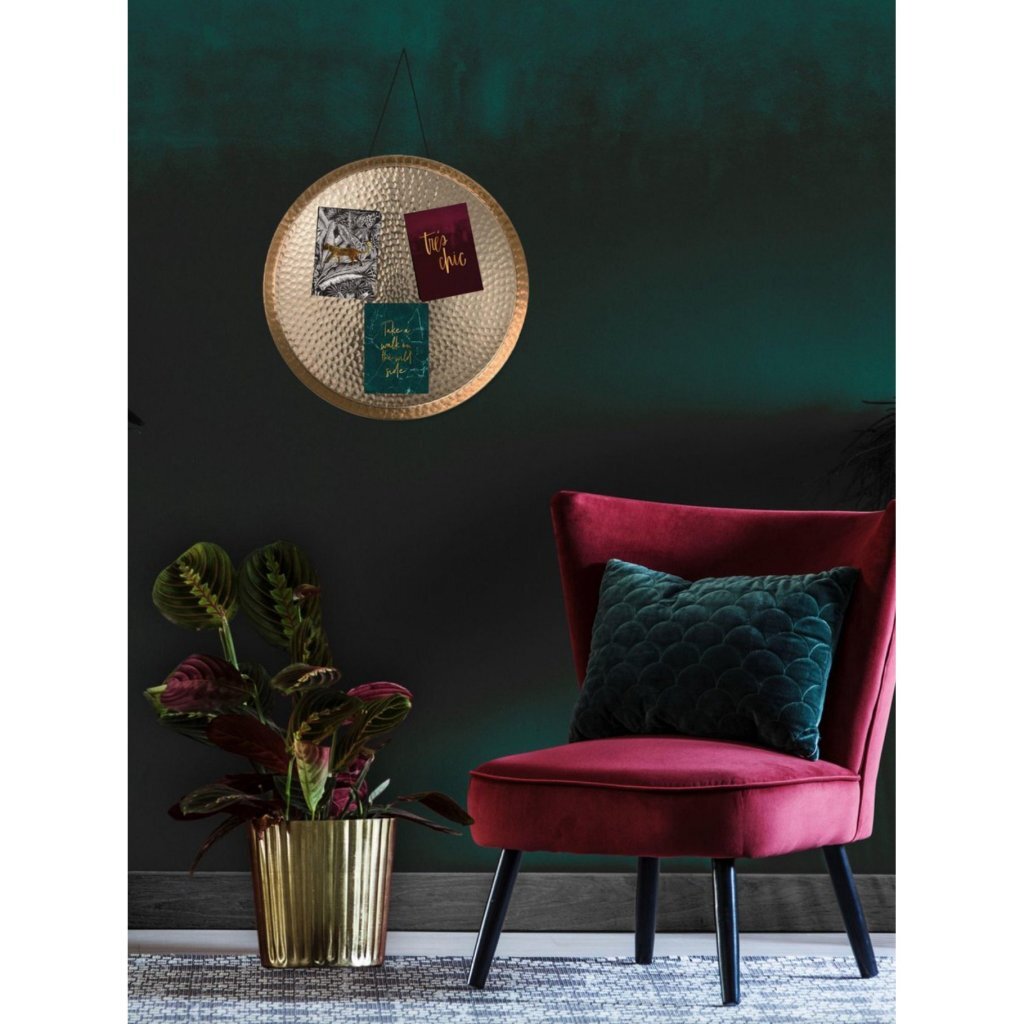 Keine Marke Gusta Wand- und Dekoschale Gold 38 cm | 5 Stück