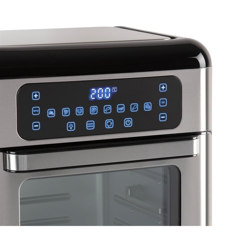 Inventum inventum gf1200hld mini oven 12l 1500w zwart rvs