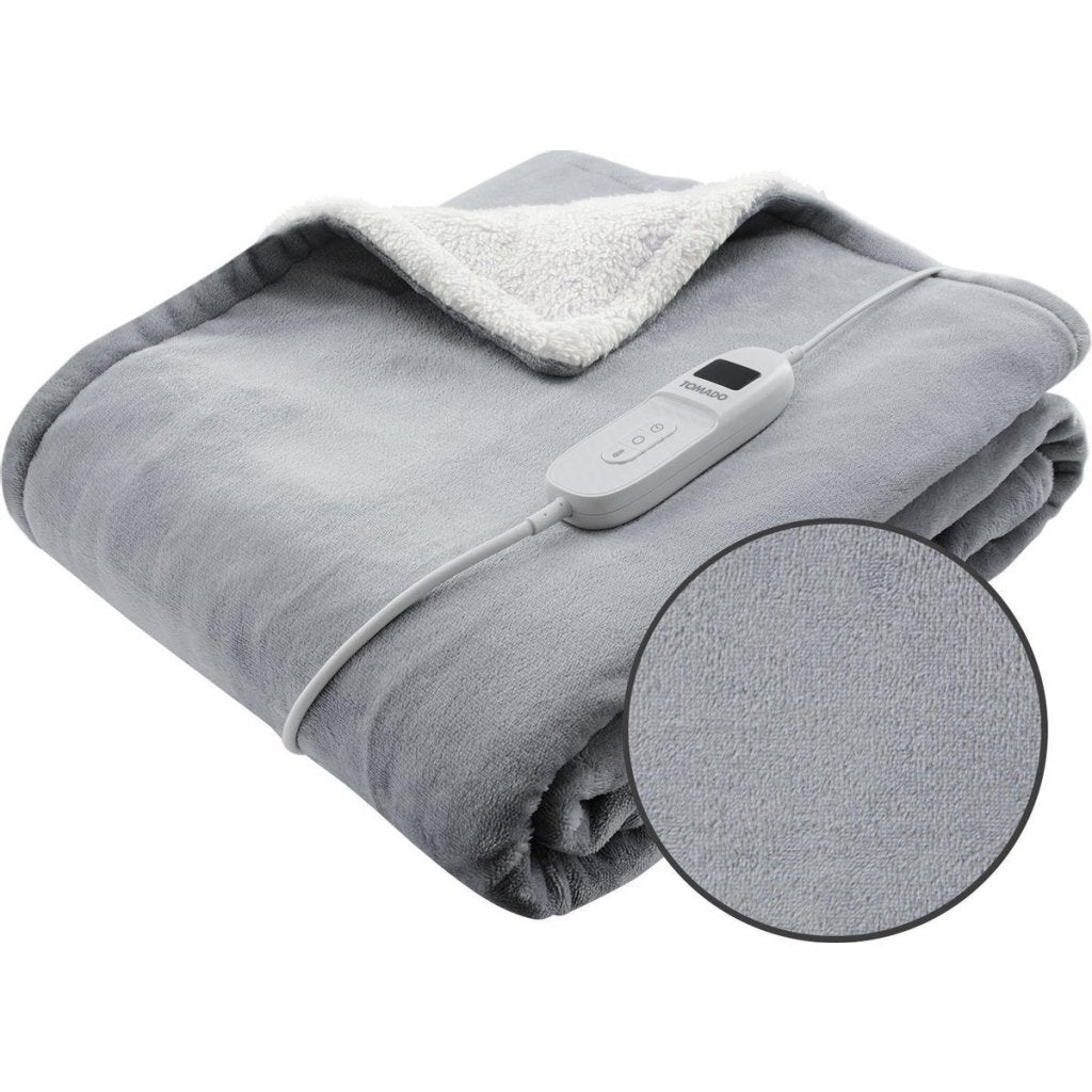 Tomado Electric Top coperta 180x130 cm bianco grigio