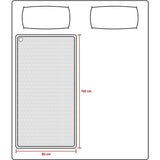Tomado teb1510w Heizdecke 150x80 cm weißes Fleece