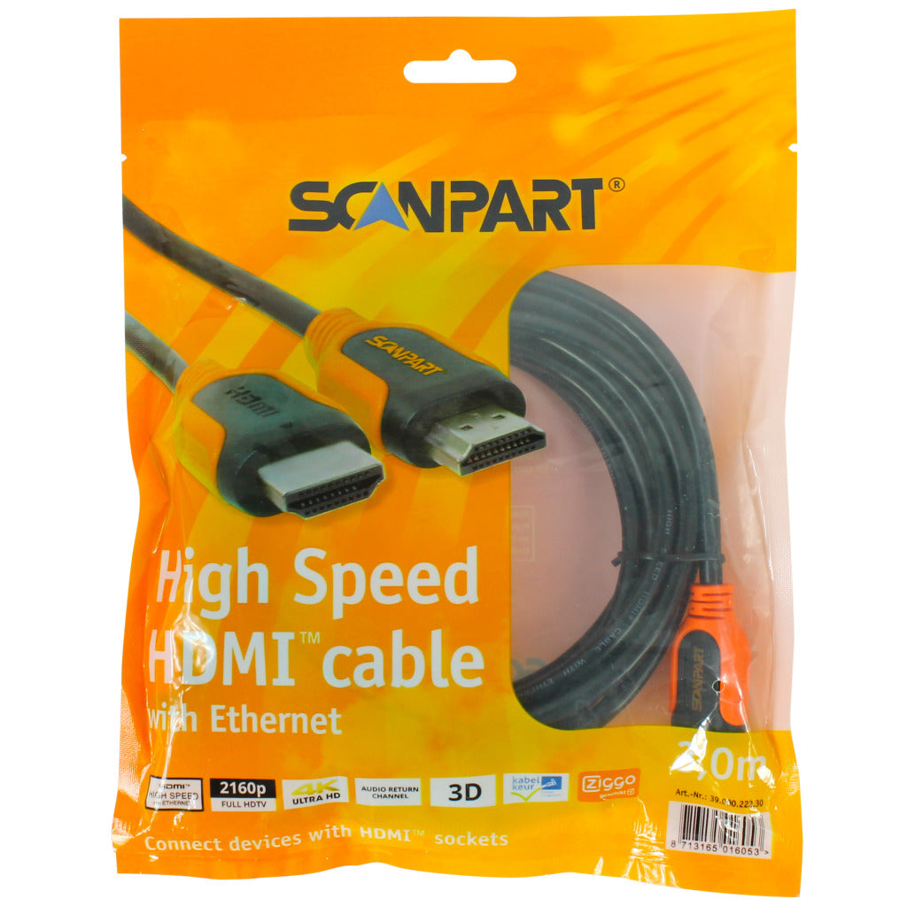Scanpart HDMI-Kabel orange 3m