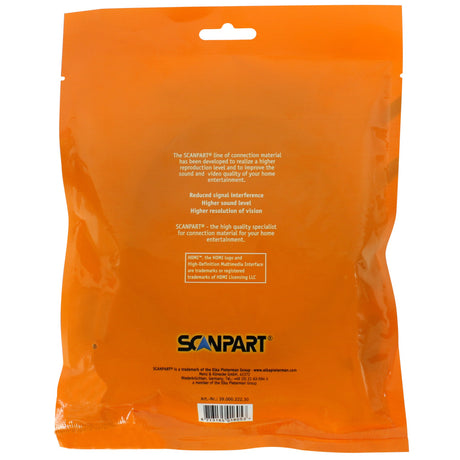 Scanpart HDMI-Kabel 3 m orange schwarz