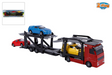 2-Play-Autotransporter aus Druckguss mit 3 Autos, 26 cm, mehrfarbig
