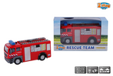 2-teiliger Feuerwehr-Tankwagenrückzug mit Licht und Sound 12 cm rot