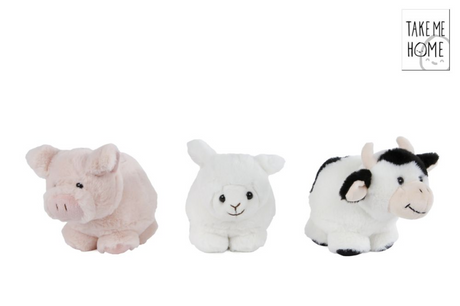 Nimm mich mit nach Hause Kuscheltier Plüsch - Schwein, 12cm
